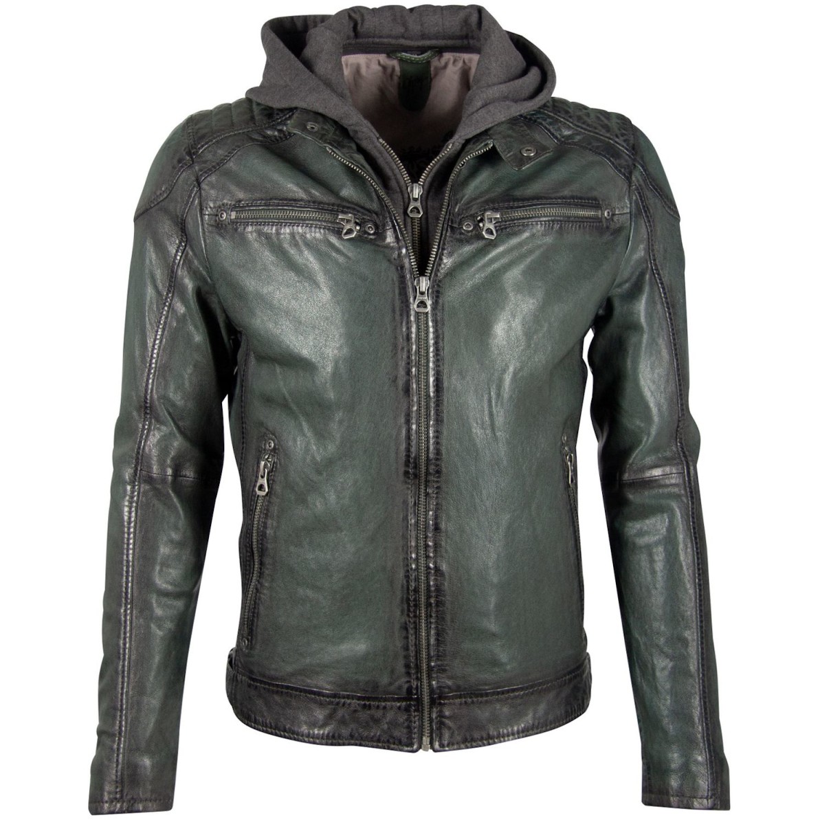 Geaca de Piele Barbati Gipsy Verde GBVinn SF LVV – IMBRACAMINTE Geaca de Piele Barbati Gipsy Verde GBVinn SF LVV – IMBRACAMINTE