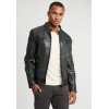 Geaca de Piele Barbati Gipsy Verde GBVinn SF LVV geci de piele - readytowear.ro