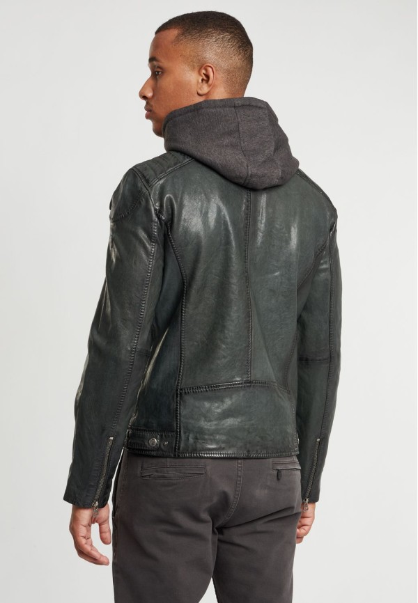 Geaca de Piele Barbati Gipsy Verde GBVinn P LVV – Black Friday — fotografia 4