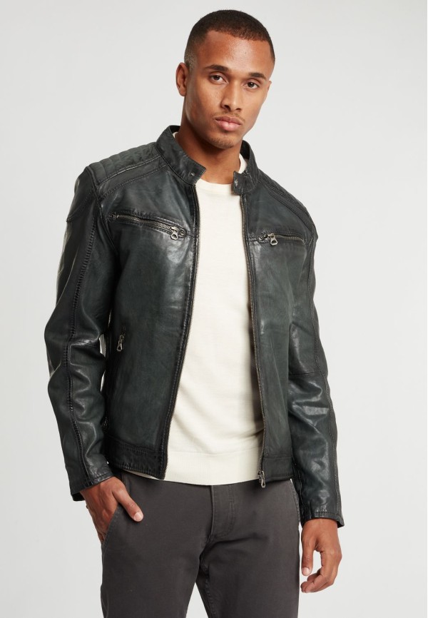 Geaca de Piele Barbati Gipsy Verde GBVinn P LVV – Black Friday — fotografia 7