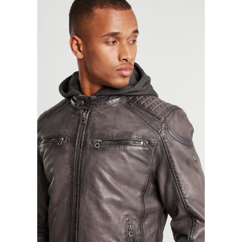 Geaca de Piele Barbati Gipsy Gri GBVinn – Black Friday Geaca de Piele Barbati Gipsy Gri GBVinn – Black Friday