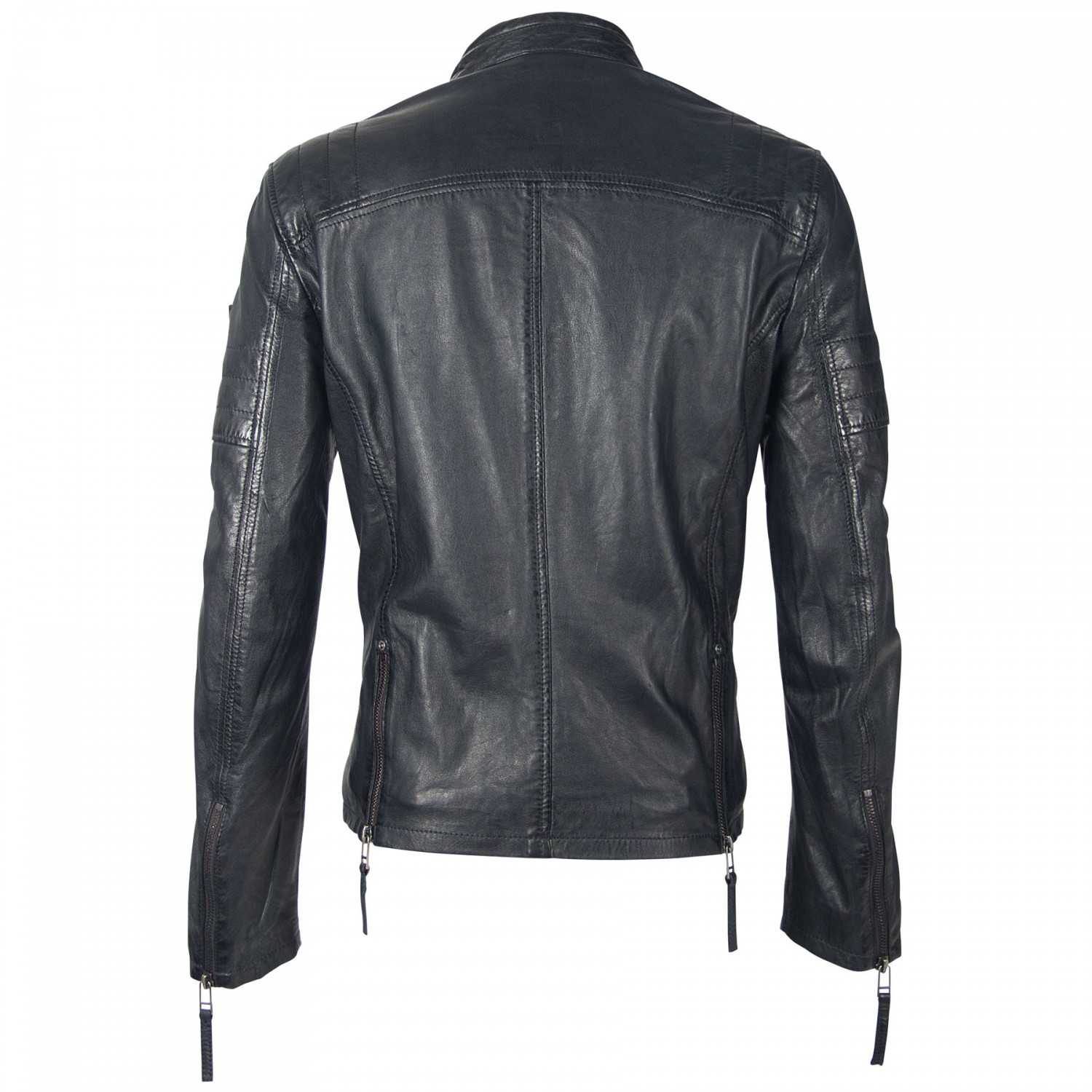 Geaca de Piele Barbati Gipsy Bleumarin/Negru GBWeaton LWAWV – IMBRACAMINTE