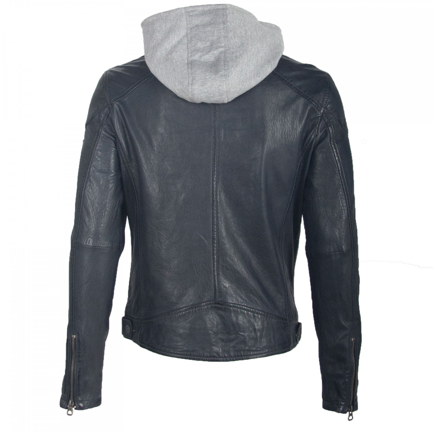 Geaca de Piele Naturala Barbati Gipsy Bleumarin GBYotim NSLV – IMBRACAMINTE