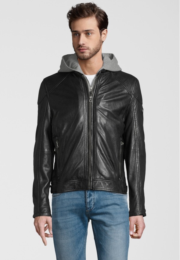 Geaca de Piele Naturala Barbati Gipsy Neagra GBYotim NSLV – IMBRACAMINTE — fotografia 3