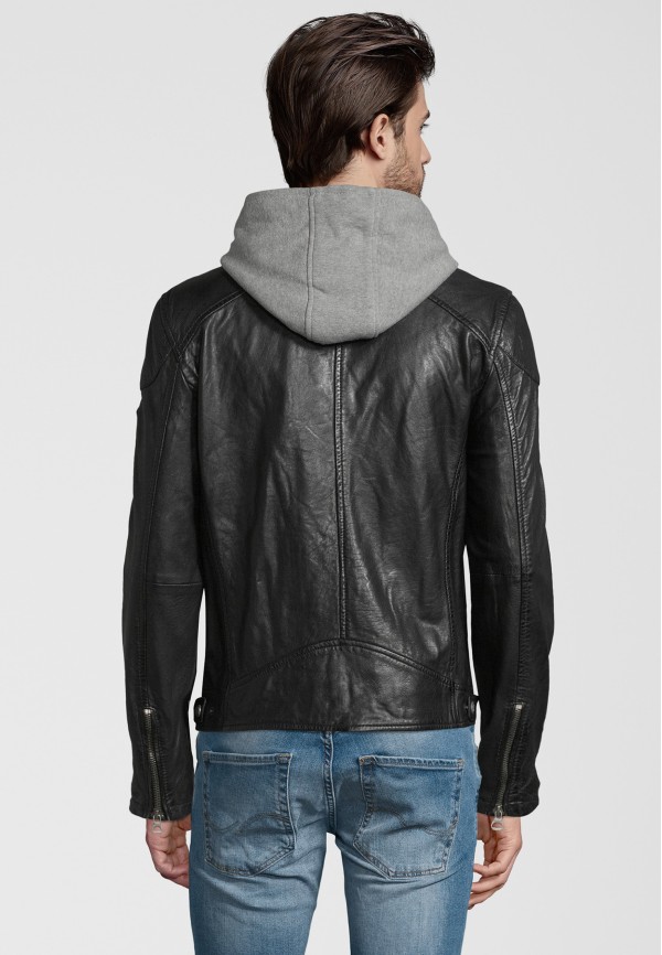 Geaca de Piele Naturala Barbati Gipsy Neagra GBYotim NSLV – IMBRACAMINTE — fotografia 5