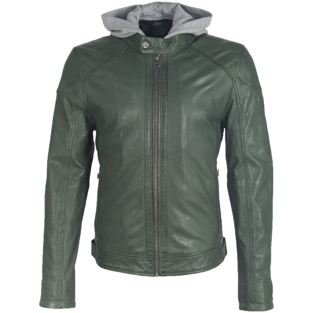 Geaca de Piele Naturala Barbati Gipsy Verde GBYotim NSLV Geaca de Piele Naturala Barbati Gipsy Verde GBYotim NSLV - readytowear.ro