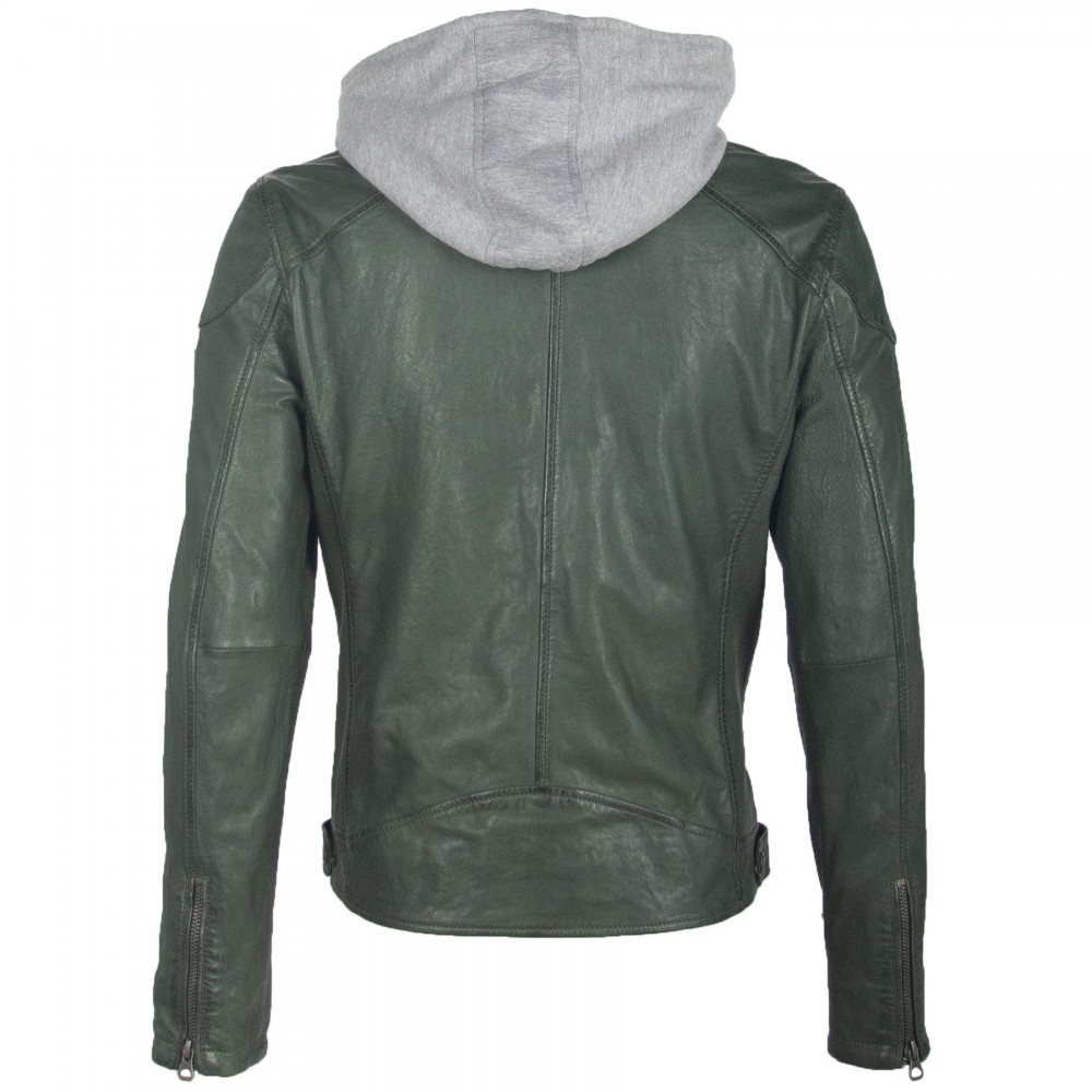 Geaca de Piele Naturala Barbati Gipsy Verde GBYotim NSLV Geaca de Piele Naturala Barbati Gipsy Verde GBYotim NSLV - readytowear.ro