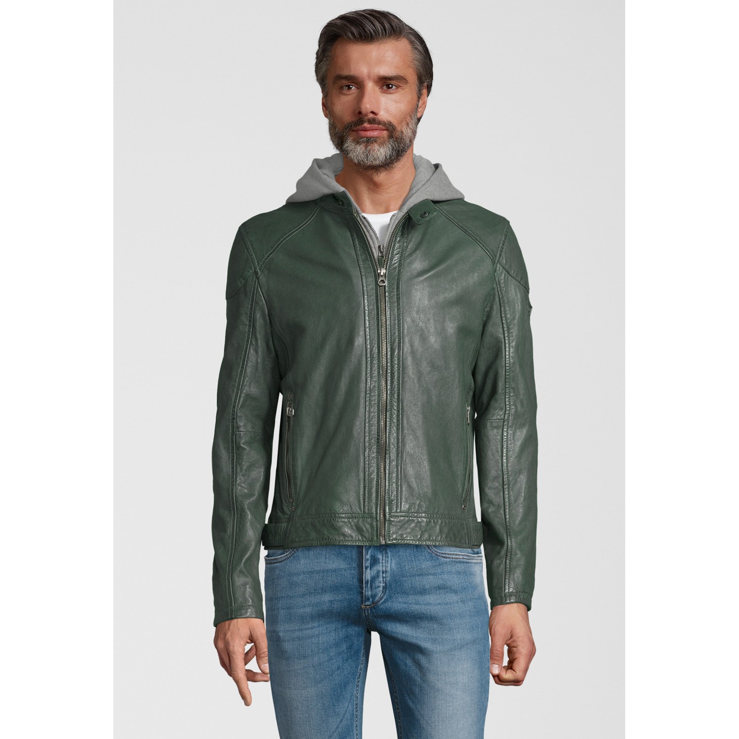 Geaca de Piele Naturala Barbati Gipsy Verde GBYotim NSLV – IMBRACAMINTE Geaca de Piele Naturala Barbati Gipsy Verde GBYotim NSLV – IMBRACAMINTE