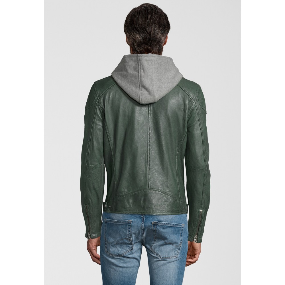 Geaca de Piele Naturala Barbati Gipsy Verde GBYotim NSLV Geaca de Piele Naturala Barbati Gipsy Verde GBYotim NSLV - readytowear.ro