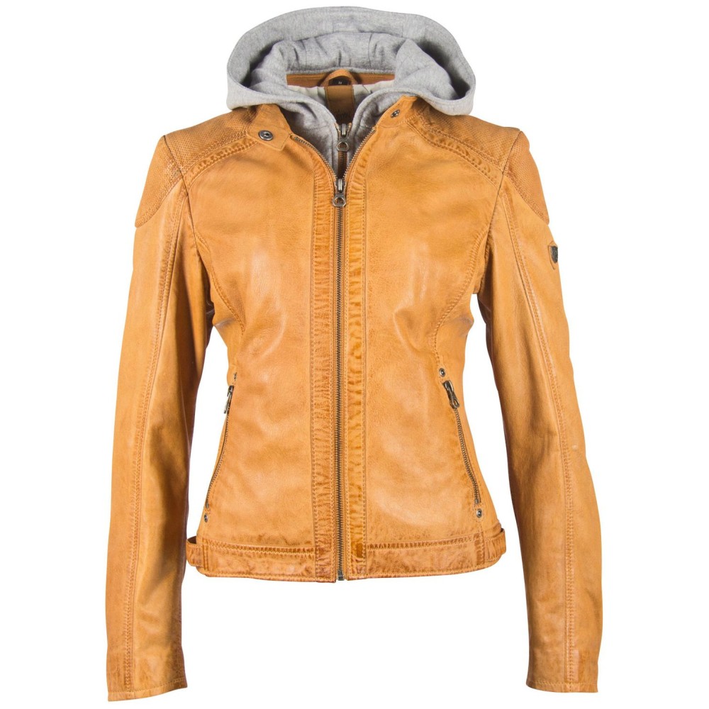 Geaca de Piele Dama Gipsy Camel GGAbby S21 LAMAS Geaca de Piele Dama Gipsy Camel GGAbby S21 LAMAS - readytowear.ro