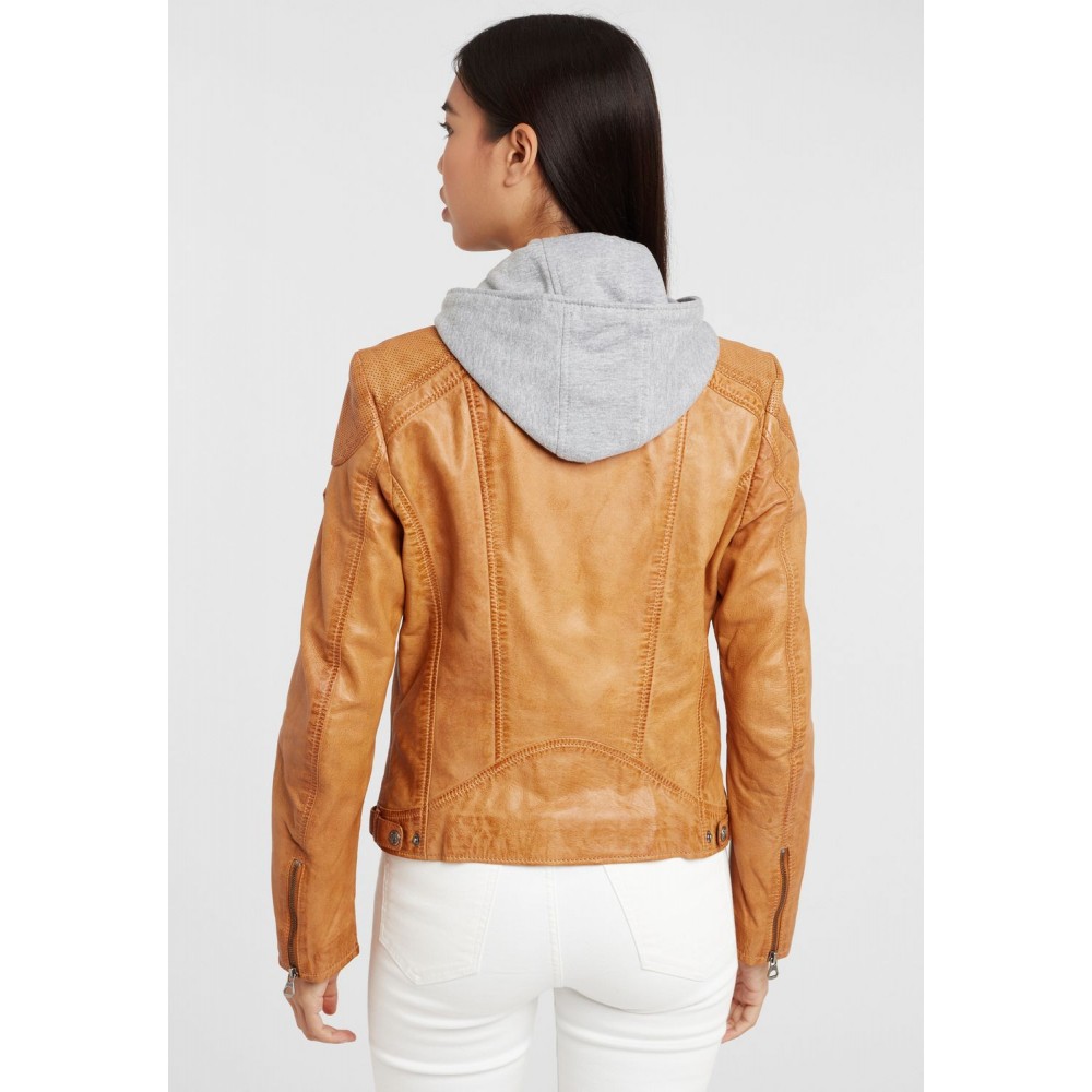Geaca de Piele Dama Gipsy Camel GGAbby S21 LAMAS Geaca de Piele Dama Gipsy Camel GGAbby S21 LAMAS - readytowear.ro