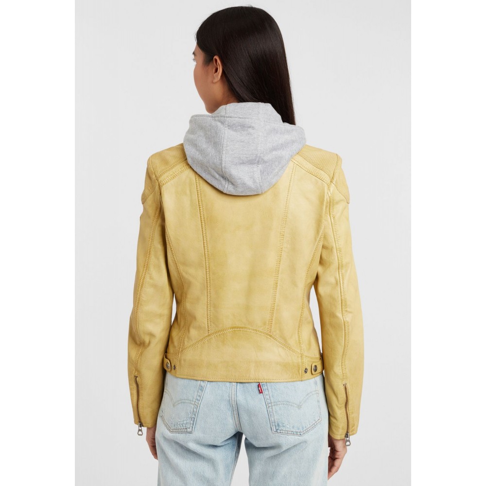 Geaca de Piele Naturala Dama Gipsy Galben Pastel GGAbby S21 LAMAS Geaca de Piele Naturala Dama Gipsy Galben Pastel GGAbby S21 LAMAS - readytowear.ro
