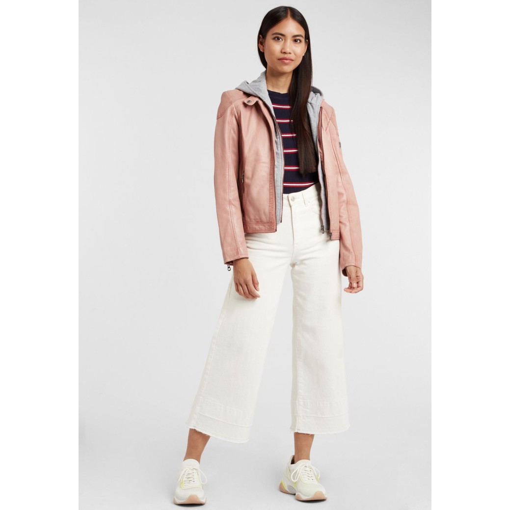 Geaca de Piele Naturala Dama Gipsy Roz GGAbby S21 LAMAS – IMBRACAMINTE