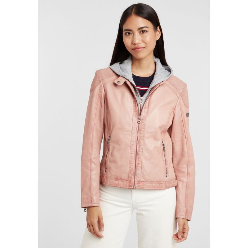 Geaca de Piele Naturala Dama Gipsy Roz GGAbby S21 LAMAS – IMBRACAMINTE