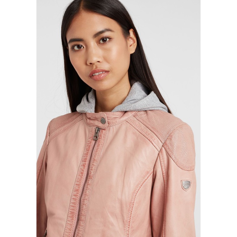 Geaca de Piele Naturala Dama Gipsy Roz GGAbby S21 LAMAS – IMBRACAMINTE