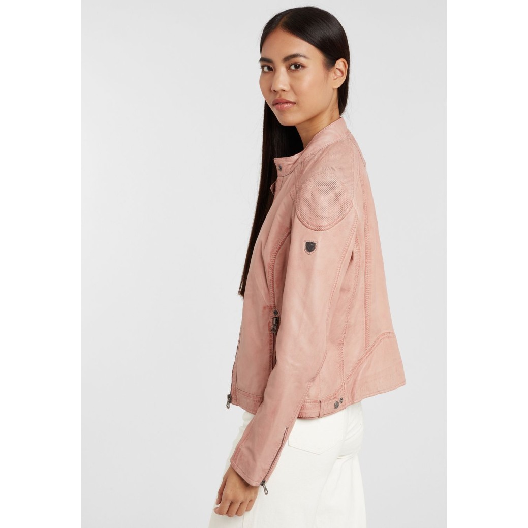 Geaca de Piele Naturala Dama Gipsy Roz GGAbby S21 LAMAS – IMBRACAMINTE