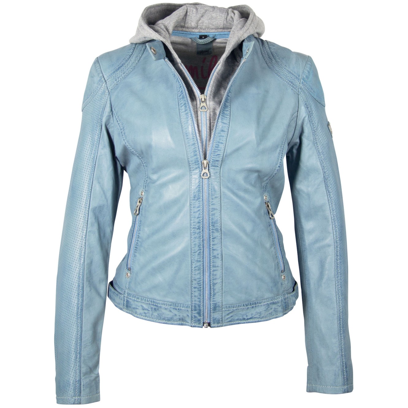 Geaca de Piele Naturala Dama Gipsy Albastru Deschis GGAelly LAMAS – IMBRACAMINTE Geaca de Piele Naturala Dama Gipsy Albastru Deschis GGAelly LAMAS – IMBRACAMINTE