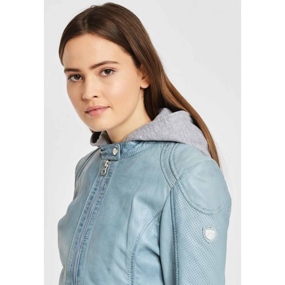 Geaca de Piele Naturala Dama Gipsy Albastru Deschis GGAelly LAMAS Geaca de Piele Naturala Dama Gipsy Albastru Deschis GGAelly LAMAS - readytowear.ro