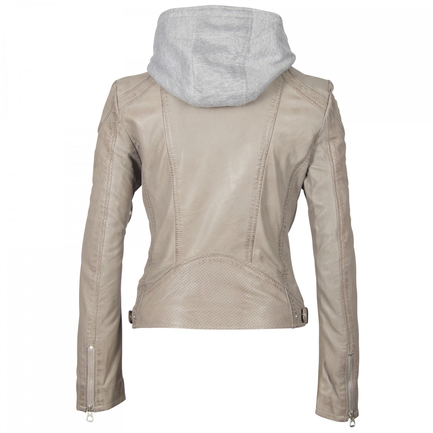 Geaca de Piele Naturala Dama Gipsy Gri Deschis GGAelly LAMAS – IMBRACAMINTE