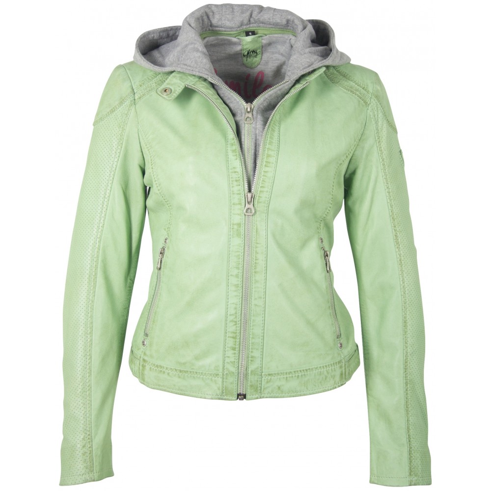 Geaca de Piele Naturala Dama Gipsy Verde Menta GGAelly LAMAS Geaca de Piele Naturala Dama Gipsy Verde Menta GGAelly LAMAS - readytowear.ro