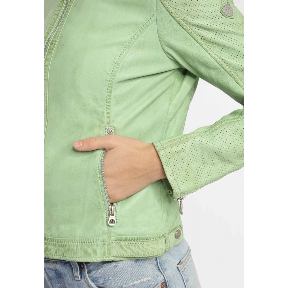 Geaca de Piele Naturala Dama Gipsy Verde Menta GGAelly LAMAS Geaca de Piele Naturala Dama Gipsy Verde Menta GGAelly LAMAS - readytowear.ro