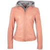Geaca de Piele Naturala Dama Gipsy Roz Piersica GGAelly LAMAS - readytowear