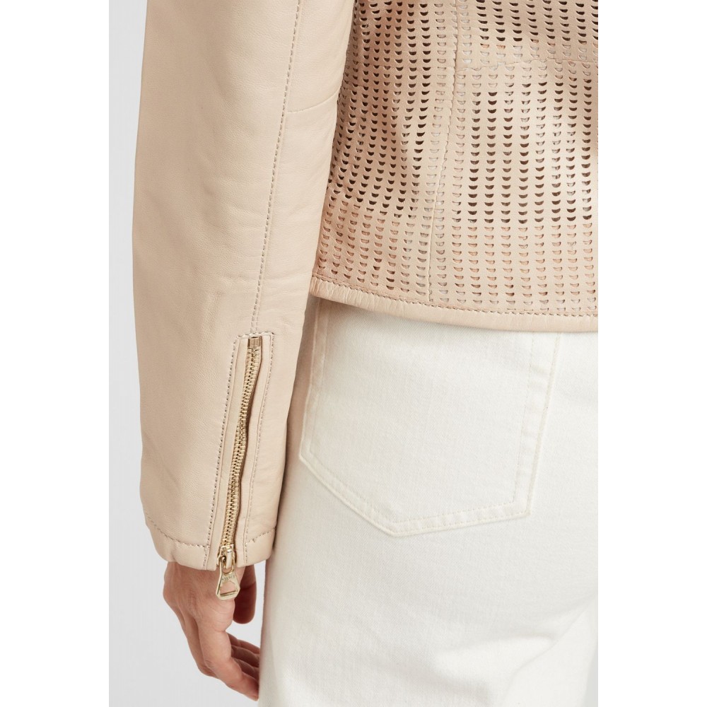Geaca de Piele Dama Gipsy Bej GGBlanka LNV geci de piele - readytowear.ro