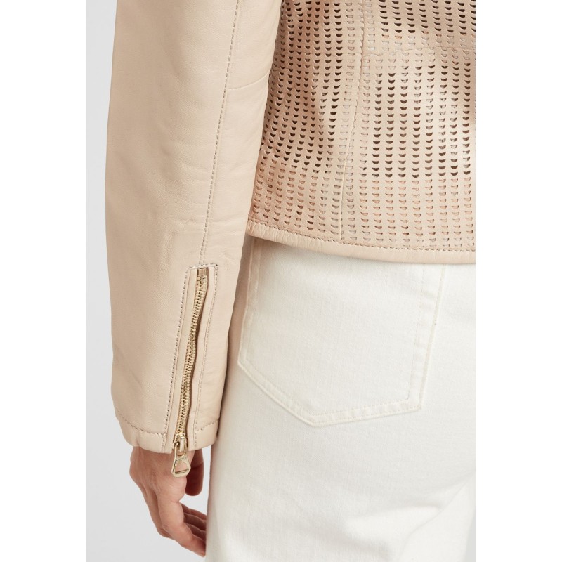 Geaca de Piele Dama Gipsy Bej GGBlanka LNV – IMBRACAMINTE