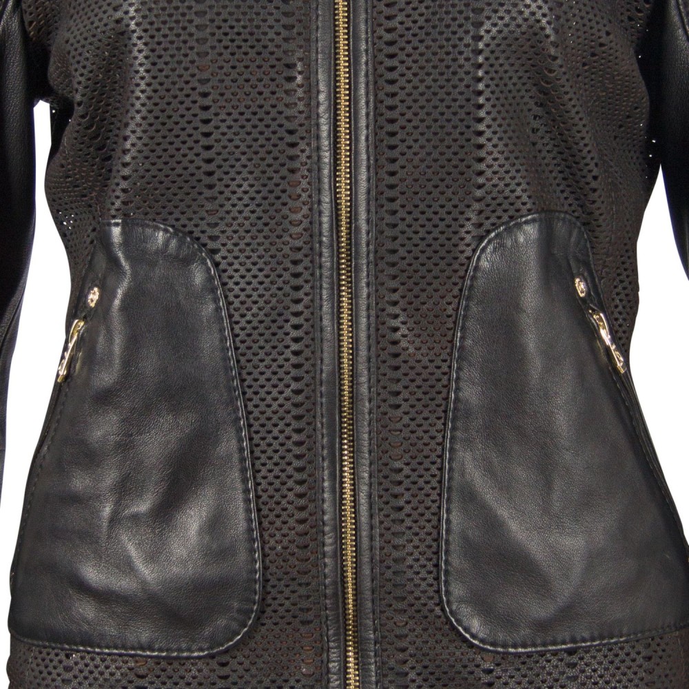 Geaca de Piele Dama Gipsy Neagra GGBlanka LNV geci de piele - readytowear.ro