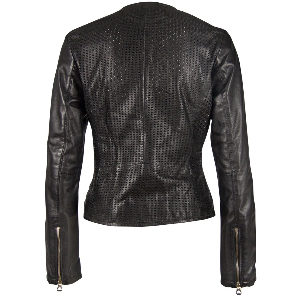 Geaca de Piele Dama Gipsy Neagra GGBlanka LNV geci de piele - readytowear.ro