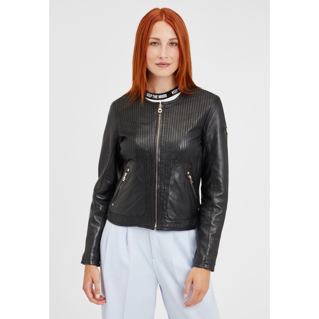 Geaca de Piele Dama Gipsy Neagra GGBlanka LNV – IMBRACAMINTE Geaca de Piele Dama Gipsy Neagra GGBlanka LNV – IMBRACAMINTE