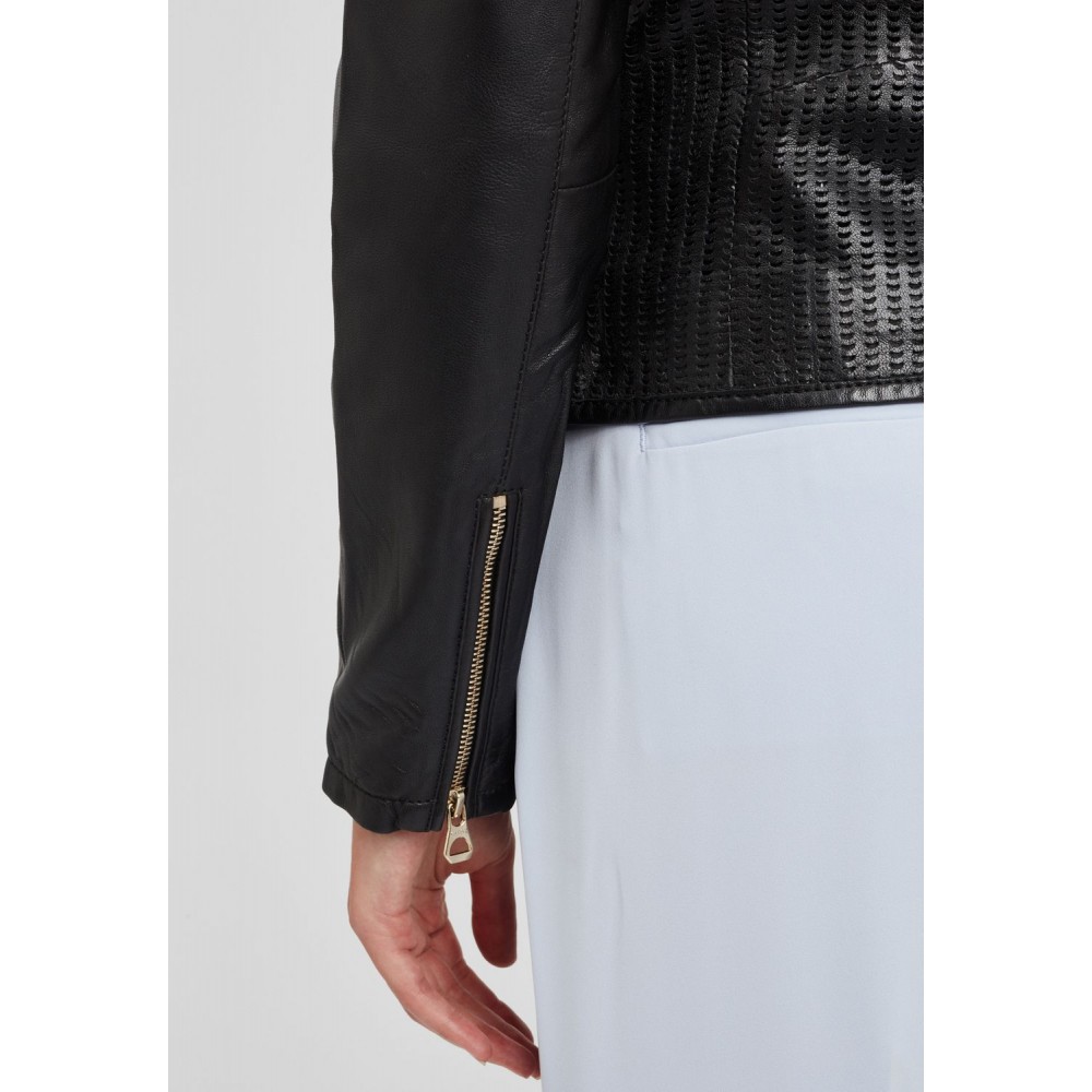 Geaca de Piele Dama Gipsy Neagra GGBlanka LNV geci de piele - readytowear.ro