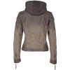 Geaca de Piele Dama Gipsy Gri GGCascha LAMOV geci de piele - readytowear.ro