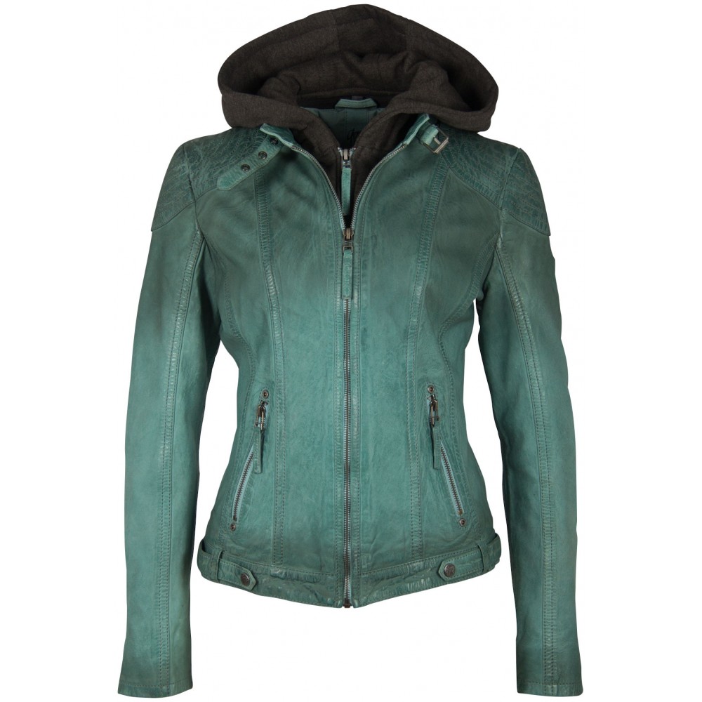 Kurtka skórzana damska Gipsy Turquoise GGCascha LAMOV Kurtka skórzana damska Gipsy Turquoise GGCascha LAMOV - readytowear
