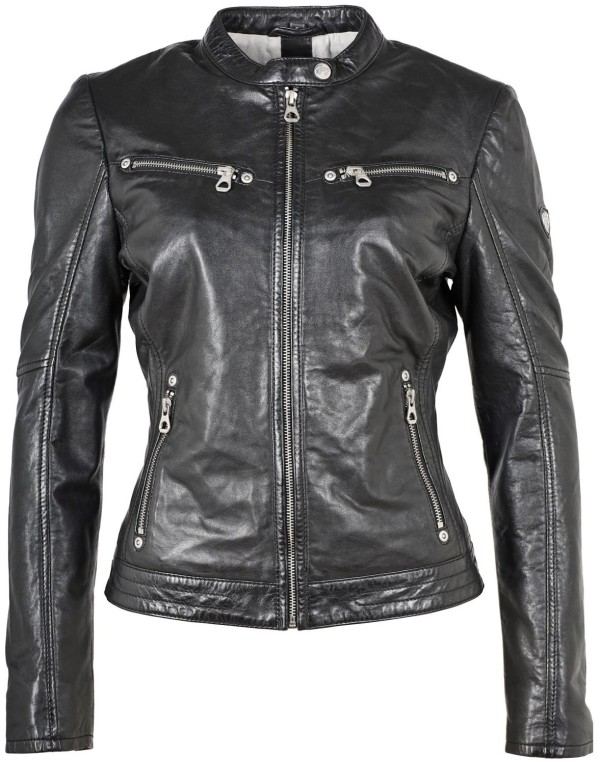 Geaca de Piele Naturala Dama Gipsy Neagra GGCharlee LAORV – IMBRACAMINTE — fotografia 1
