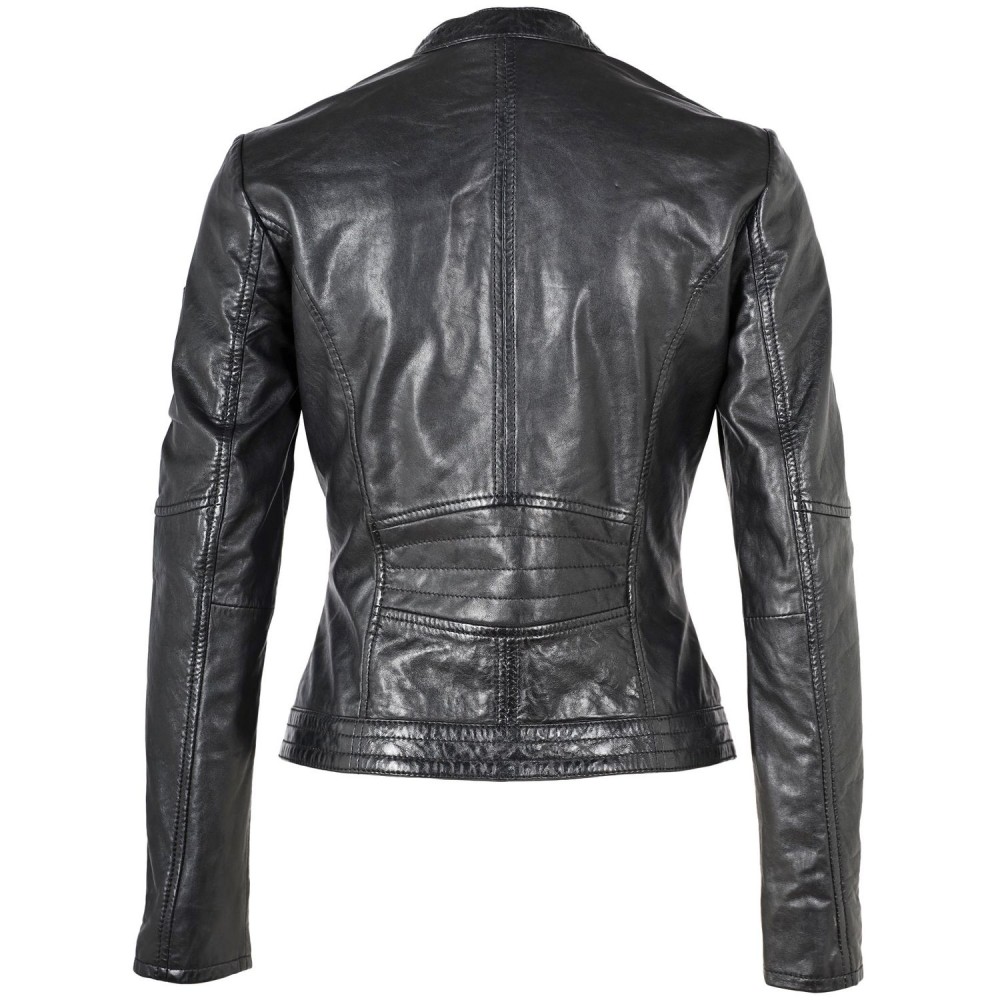 Geaca de Piele Naturala Dama Gipsy Neagra GGCharlee LAORV Geaca de Piele Naturala Dama Gipsy Neagra GGCharlee LAORV - readytowear.ro