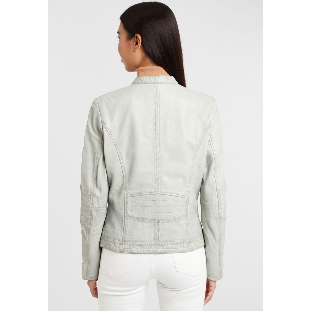 Geaca de Piele Dama Gipsy Gri Deschis GGCharlee LAORV – IMBRACAMINTE