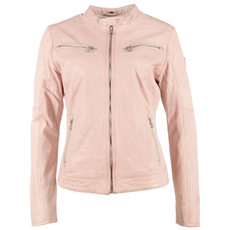 Geaca de Piele Dama Gipsy Roz Deschis GGCharlee LAORV – IMBRACAMINTE