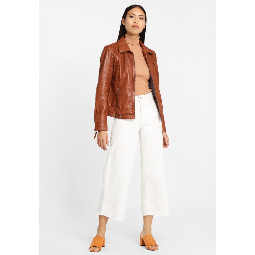 Geaca de Piele Naturala Dama Gipsy Coniac GGCitty LAMAXV Geaca de Piele Naturala Dama Gipsy Coniac GGCitty LAMAXV - readytowear.ro