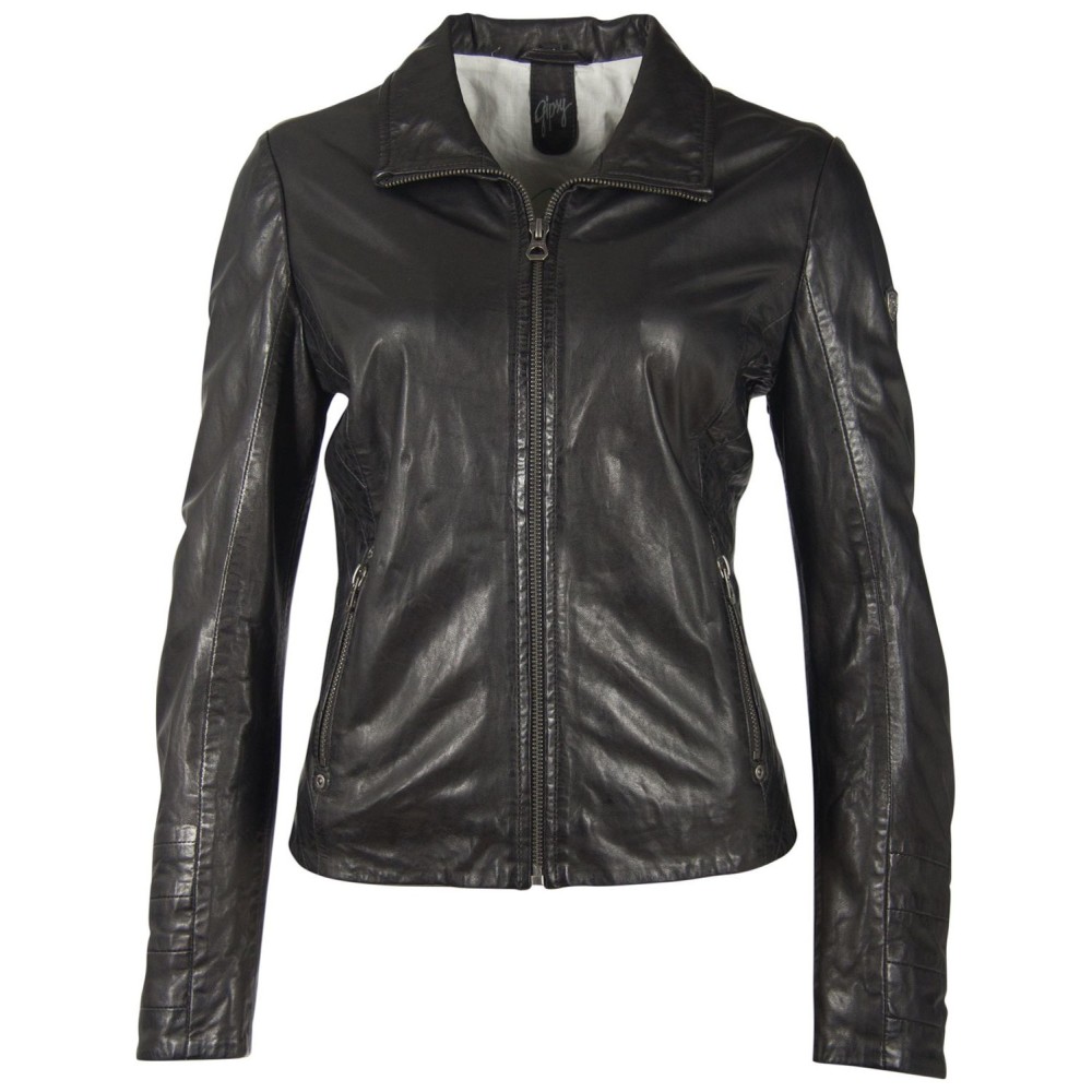 Geaca de Piele Dama Gipsy Neagra GGEvely NSLONTV geci de piele - readytowear.ro