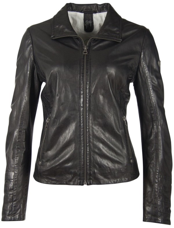 Geaca de Piele Dama Gipsy Neagra GGEvely NSLONTV – IMBRACAMINTE — fotografia 1