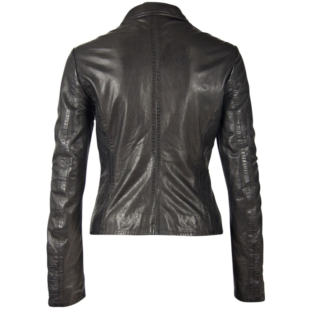 Geaca de Piele Dama Gipsy Neagra GGEvely NSLONTV geci de piele - readytowear.ro