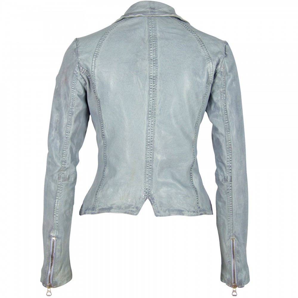 Geaca de Piele Naturala Dama Gipsy Albastru Deschis GGEyla LVTW Geaca de Piele Naturala Dama Gipsy Albastru Deschis GGEyla LVTW - readytowear.ro