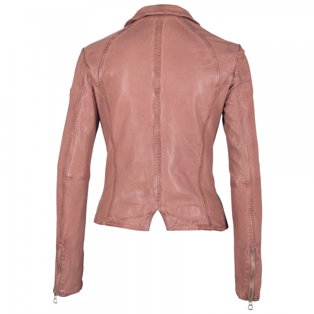 Geaca de Piele Naturala Dama Gipsy Roz Prafuit GGEyla LVTW Geaca de Piele Naturala Dama Gipsy Roz Prafuit GGEyla LVTW - readytowear.ro