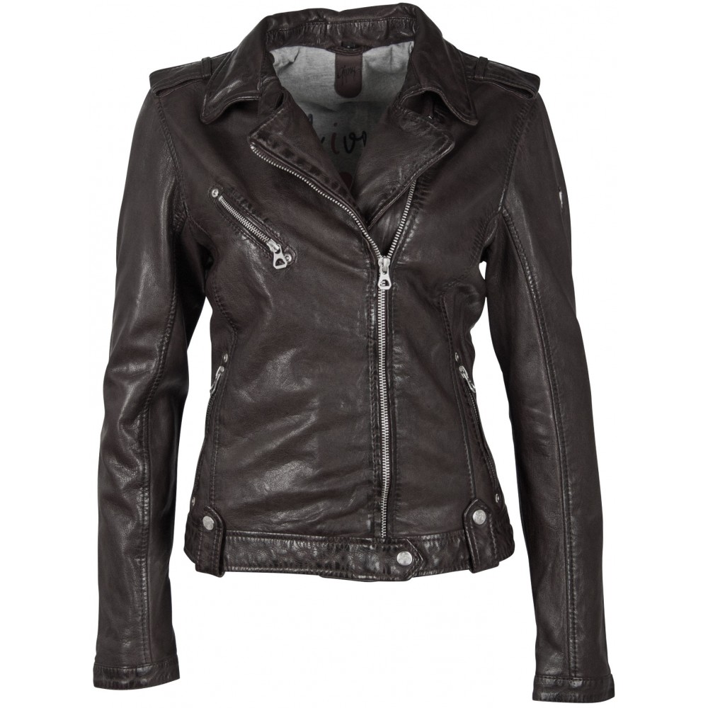 Geaca de Piele Naturala Dama Gipsy Neagra GGFamos LAMAXV Geaca de Piele Naturala Dama Gipsy Neagra GGFamos LAMAXV - readytowear.ro