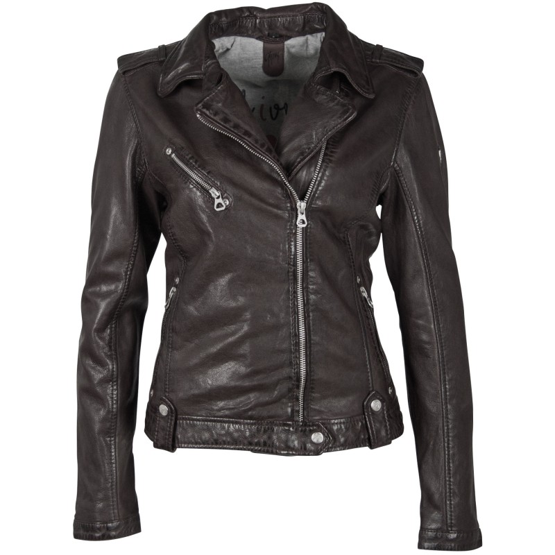 Geaca de Piele Naturala Dama Gipsy Neagra GGFamos LAMAXV – IMBRACAMINTE