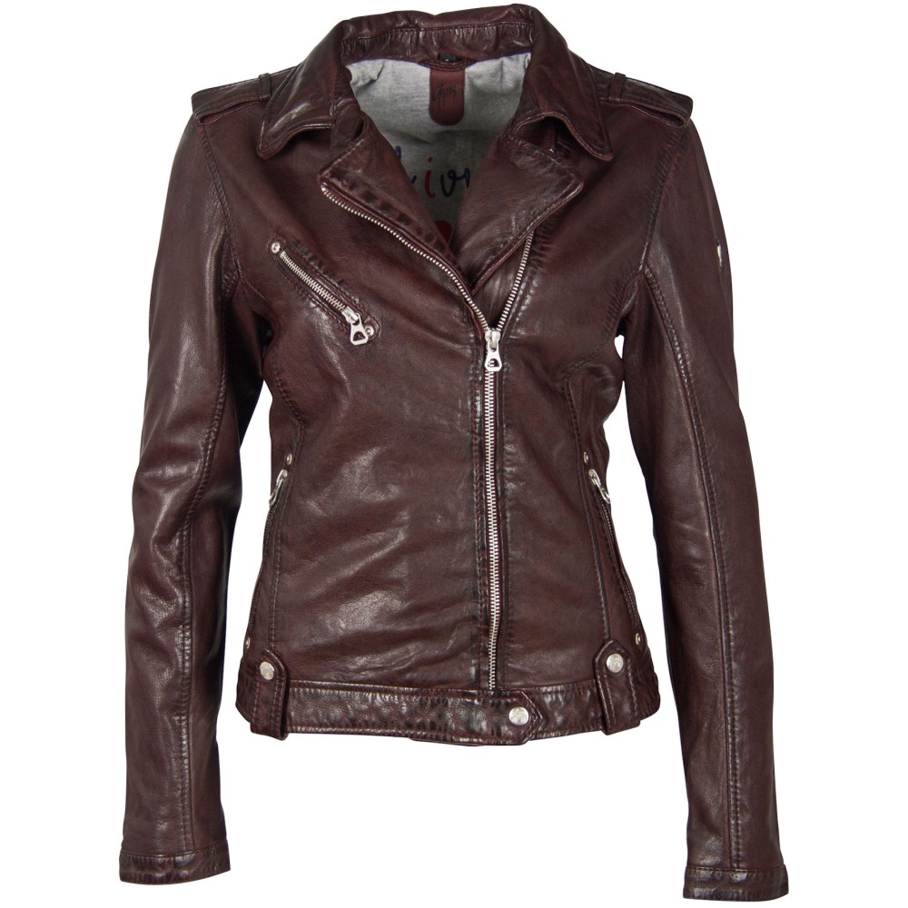 Geaca de Piele Dama Gipsy Visinie GGFamos LAMAXV Geaca de Piele Dama Gipsy Visinie GGFamos LAMAXV - readytowear.ro