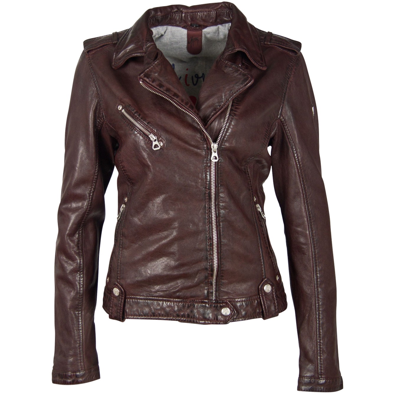 Geaca de Piele Dama Gipsy Visinie GGFamos LAMAXV – IMBRACAMINTE Geaca de Piele Dama Gipsy Visinie GGFamos LAMAXV – IMBRACAMINTE