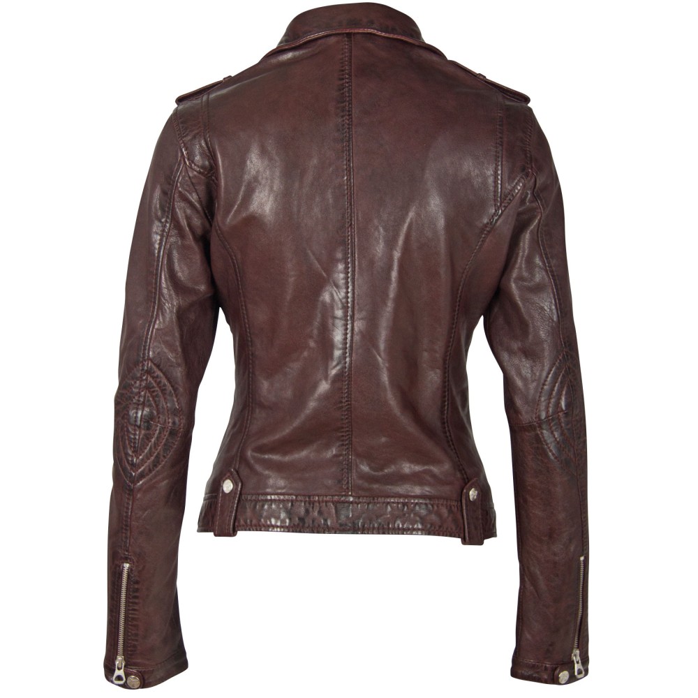 Geaca de Piele Dama Gipsy Visinie GGFamos LAMAXV Geaca de Piele Dama Gipsy Visinie GGFamos LAMAXV - readytowear.ro