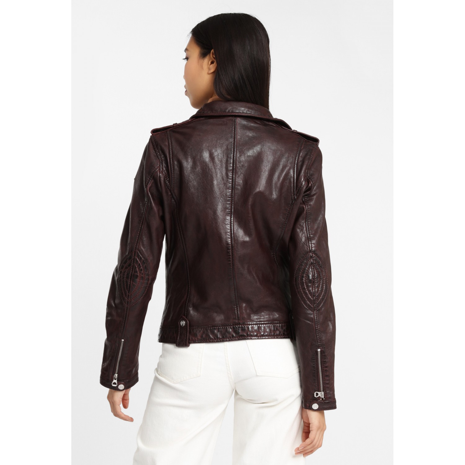 Geaca de Piele Dama Gipsy Visinie GGFamos LAMAXV – IMBRACAMINTE Geaca de Piele Dama Gipsy Visinie GGFamos LAMAXV – IMBRACAMINTE